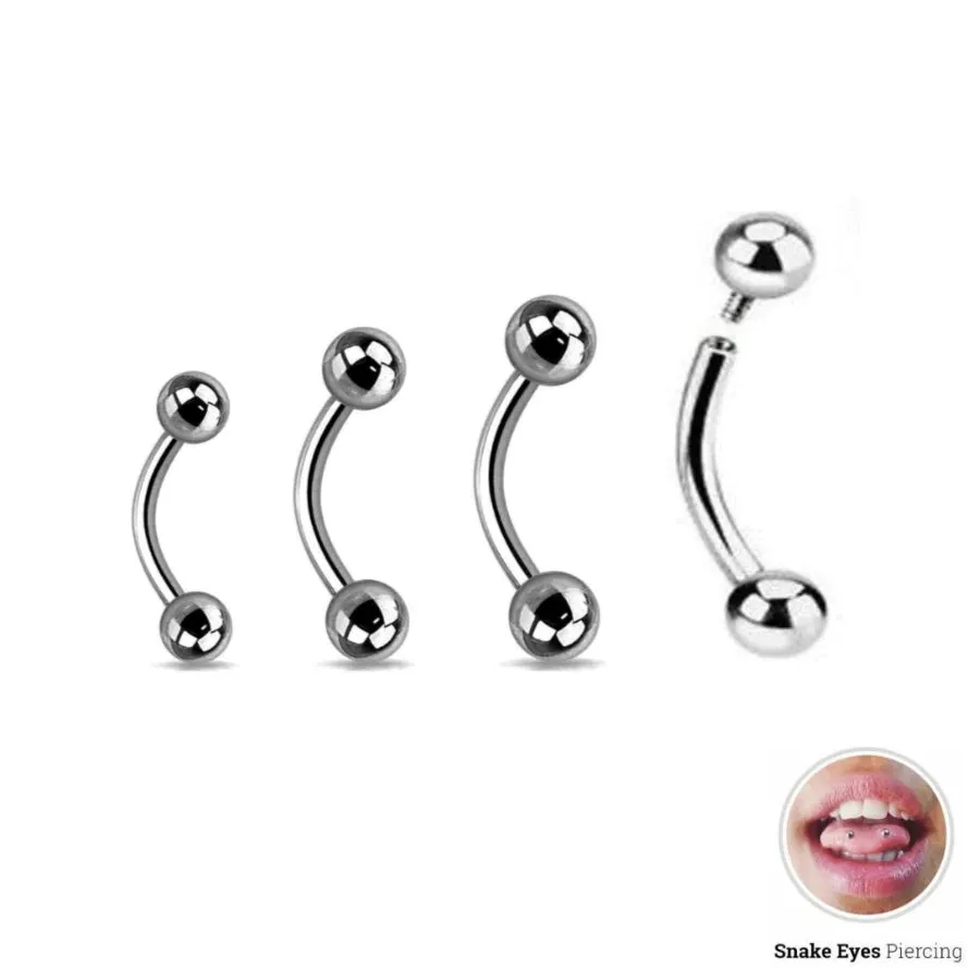 16G Internally Threaded Curved Barbell