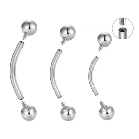 16G Internally Threaded Curved Barbell