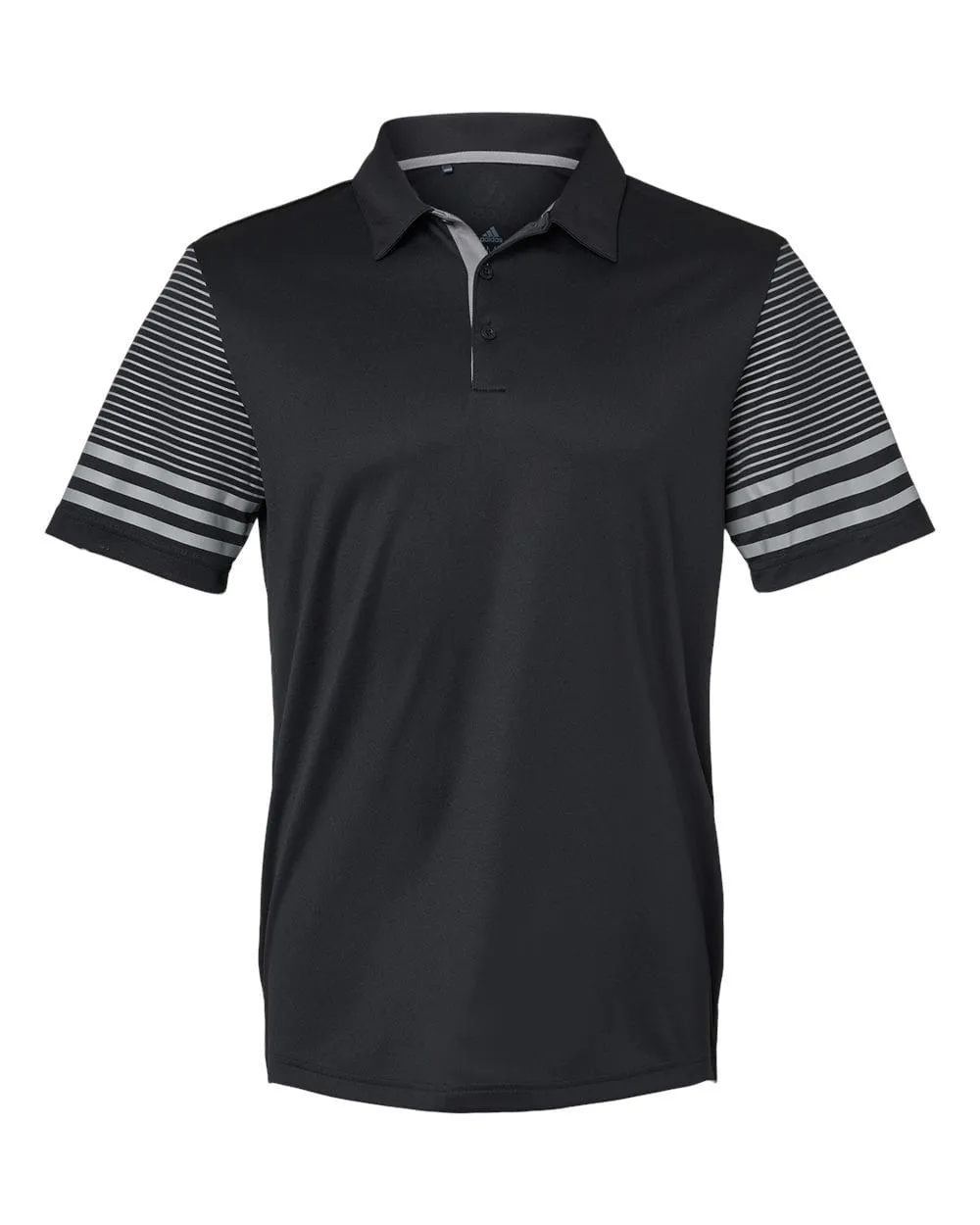 adidas - Men's Striped Sleeve Polo