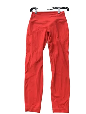 Athletic Leggings By Lululemon In Red, Size: 6