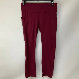 Athletic Leggings Capris By Lululemon In Red, Size: 4