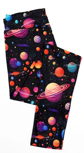 Beautifully Bold Solar Galaxy - Adult & Kids Casual Cloud Soft Yoga Band Leggings