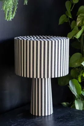 Black & White Stripe Table Lamp