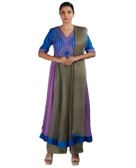 Blue and Grey Salwar