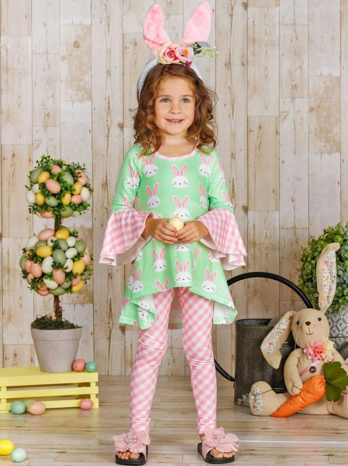 Bunny Gingham Legging Set