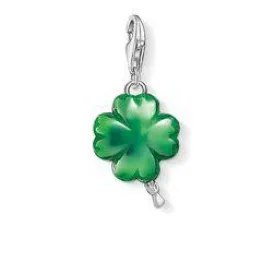 CHARM CLUB STERLING SILVER BALLOON CLOVERLEAF CHARM