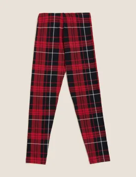 Cotton Rich Checked Leggings