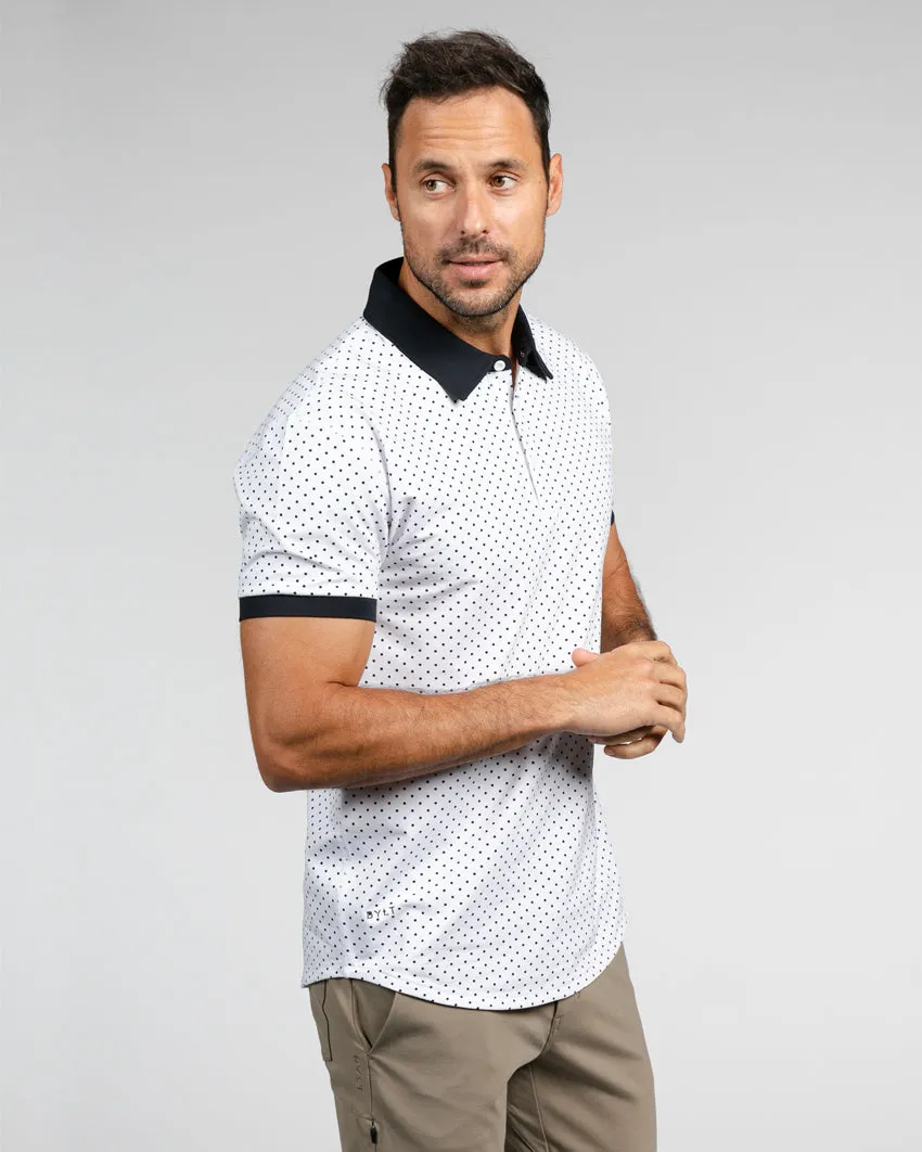 Drop-Cut: LUX Dotted Polo <!-- Size XXL -->