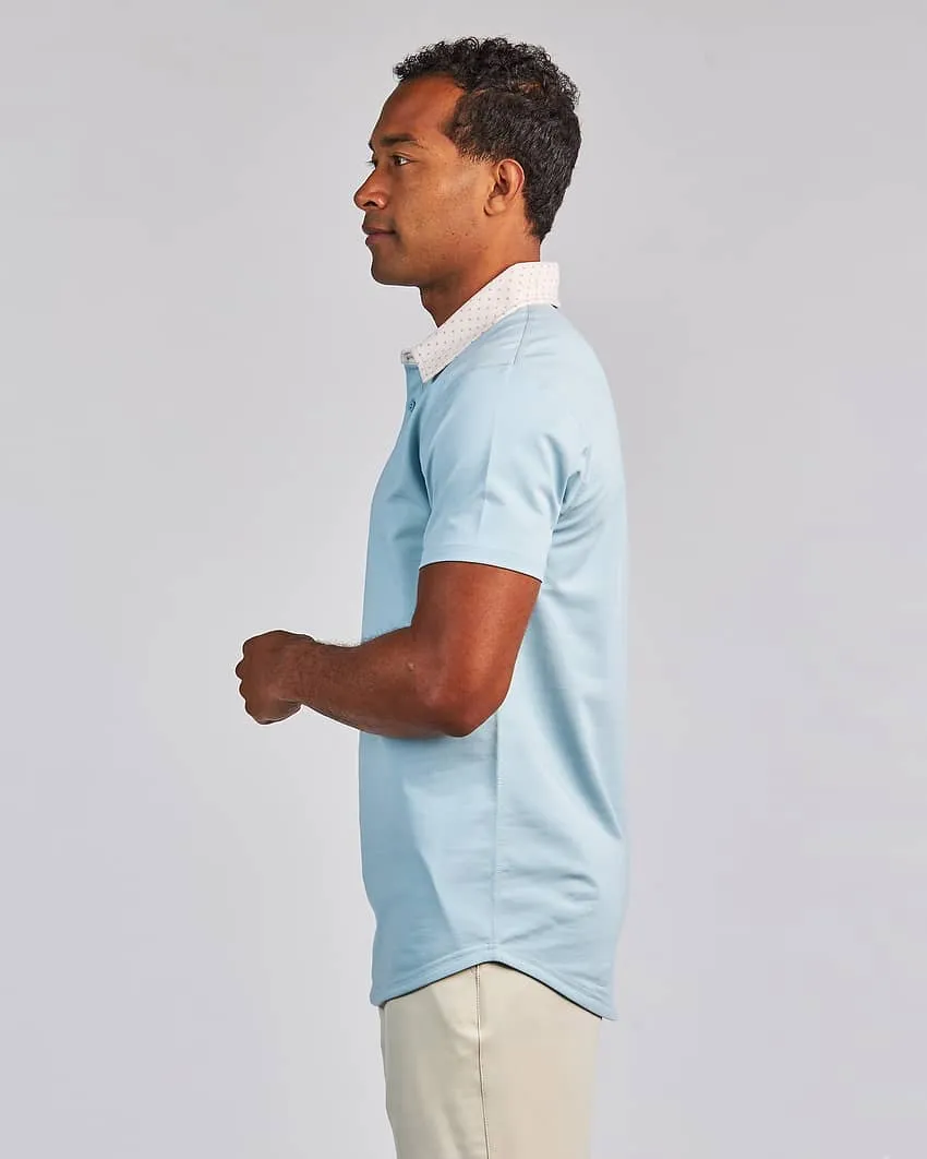 Drop-Cut: LUX Dotted Polo <!-- Size XXL -->