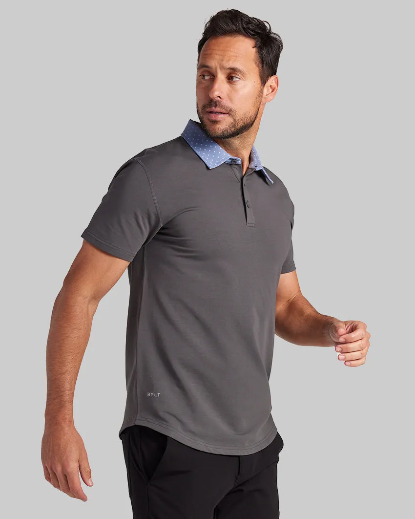 Drop-Cut: LUX Dotted Polo <!-- Size XXL -->