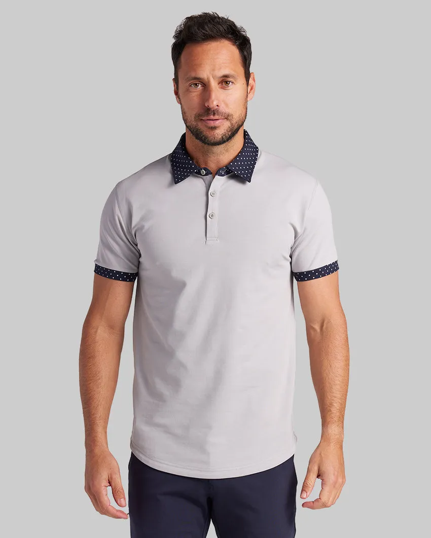 Drop-Cut: LUX Dotted Polo <!-- Size XXL -->