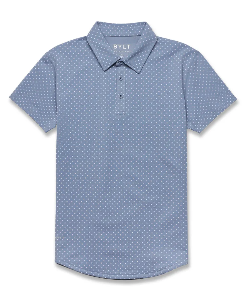 Drop-Cut: LUX Dotted Polo <!-- Size XXL -->