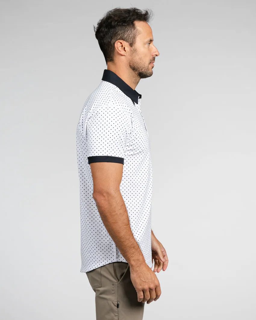 Drop-Cut: LUX Dotted Polo <!-- Size XXL -->