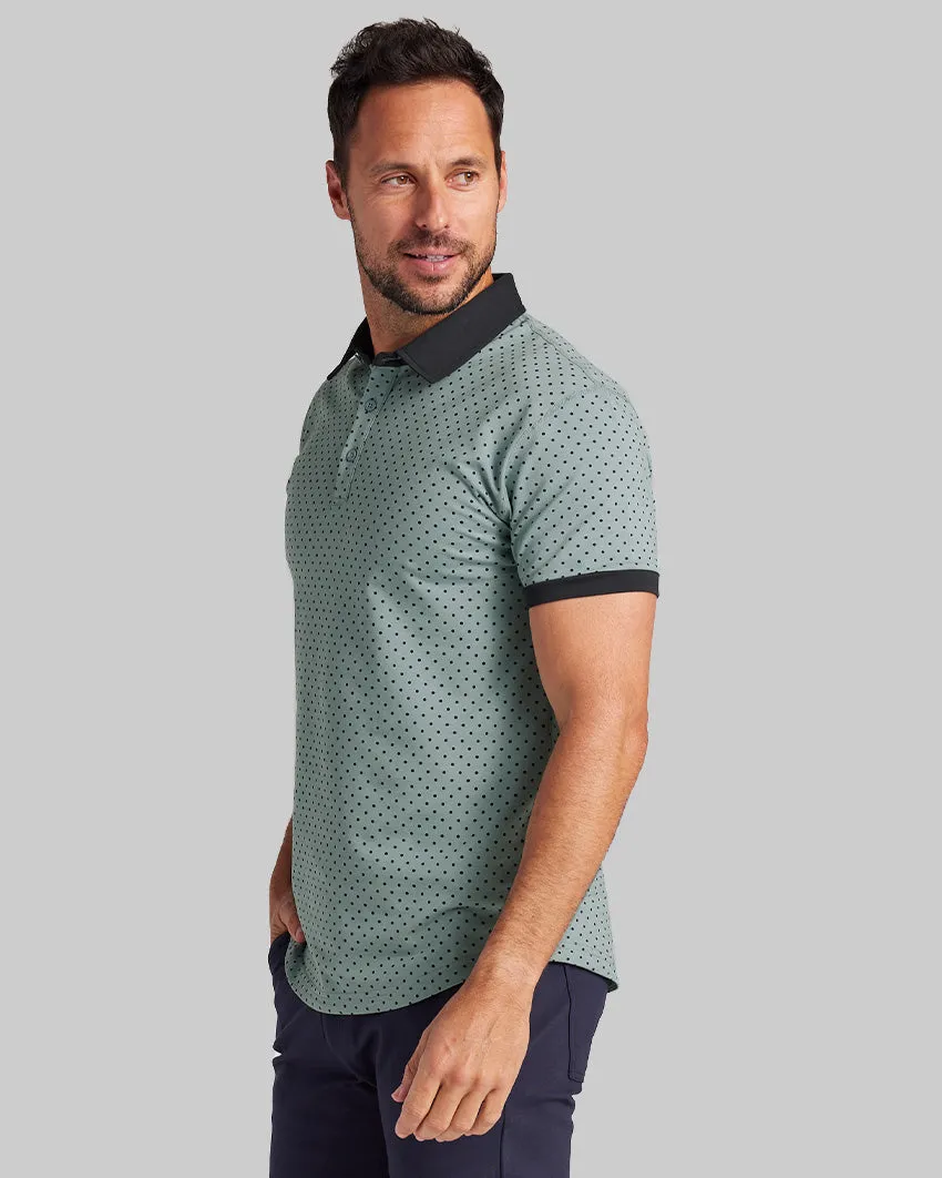 Drop-Cut: LUX Dotted Polo <!-- Size XXL -->