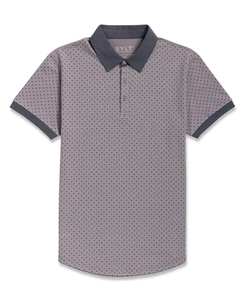 Drop-Cut: LUX Dotted Polo <!-- Size XXL -->