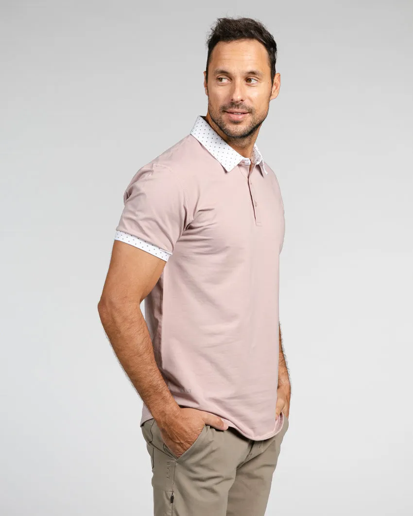 Drop-Cut: LUX Dotted Polo <!-- Size XXL -->