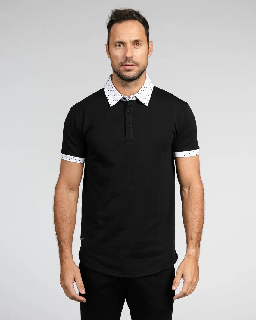 Drop-Cut: LUX Dotted Polo <!-- Size XXL -->