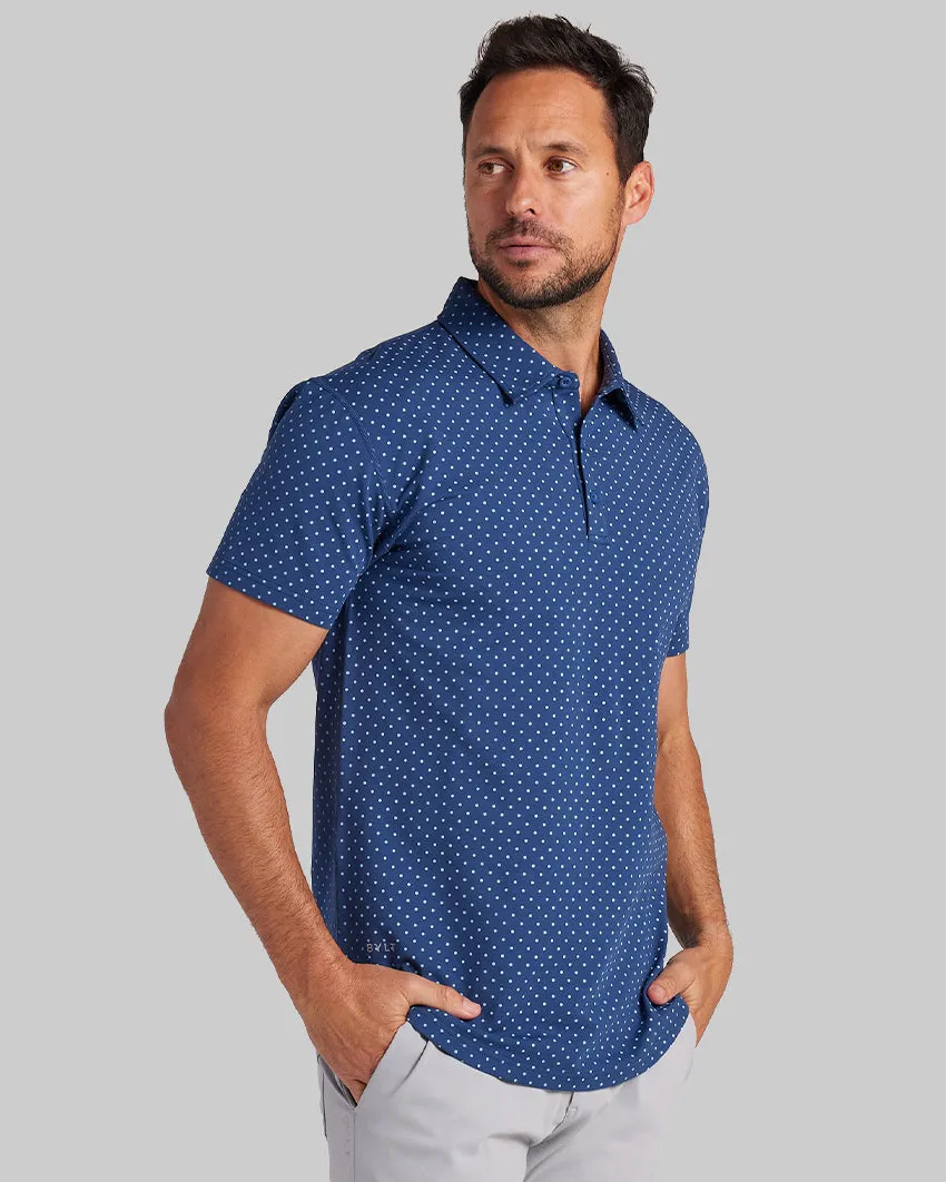 Drop-Cut: LUX Dotted Polo <!-- Size XXL -->