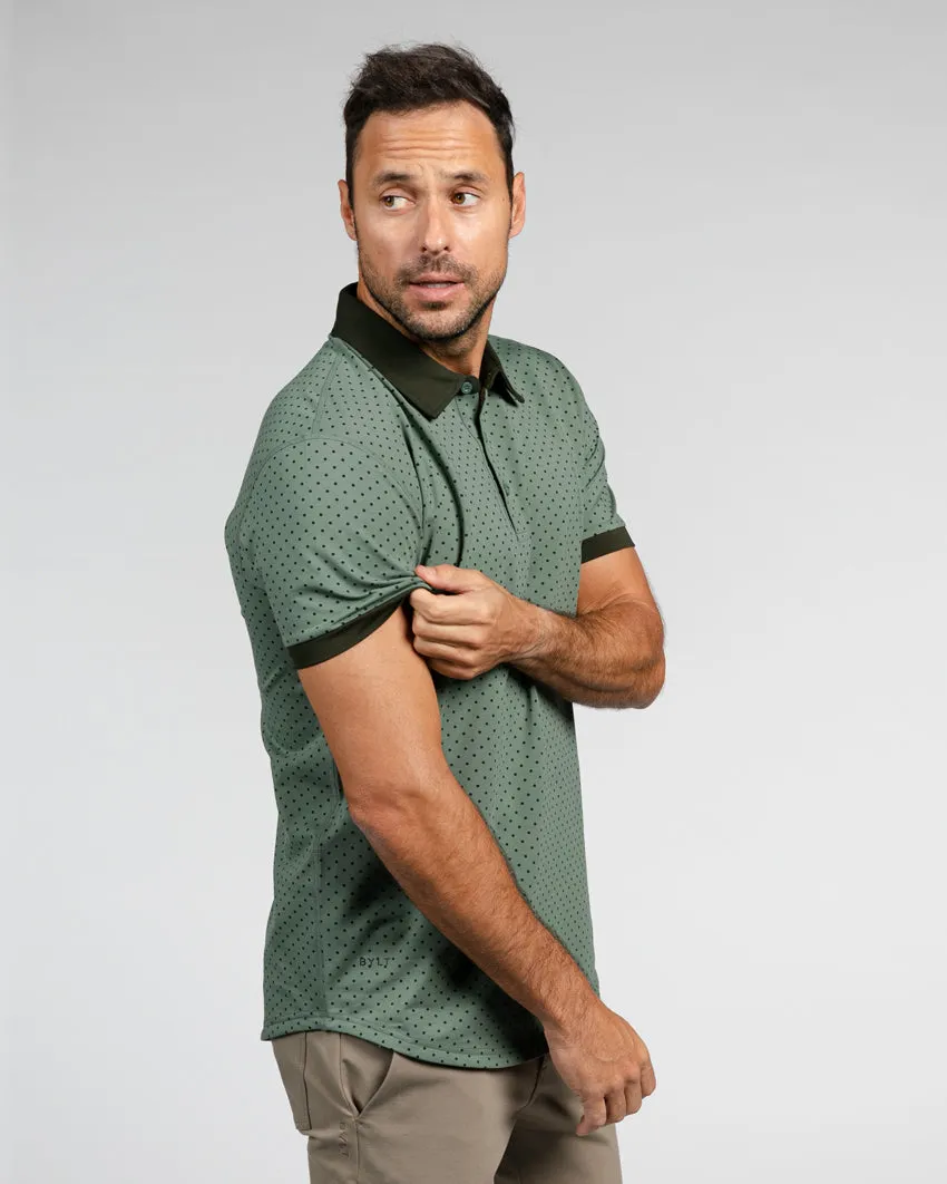 Drop-Cut: LUX Dotted Polo <!-- Size XXL -->