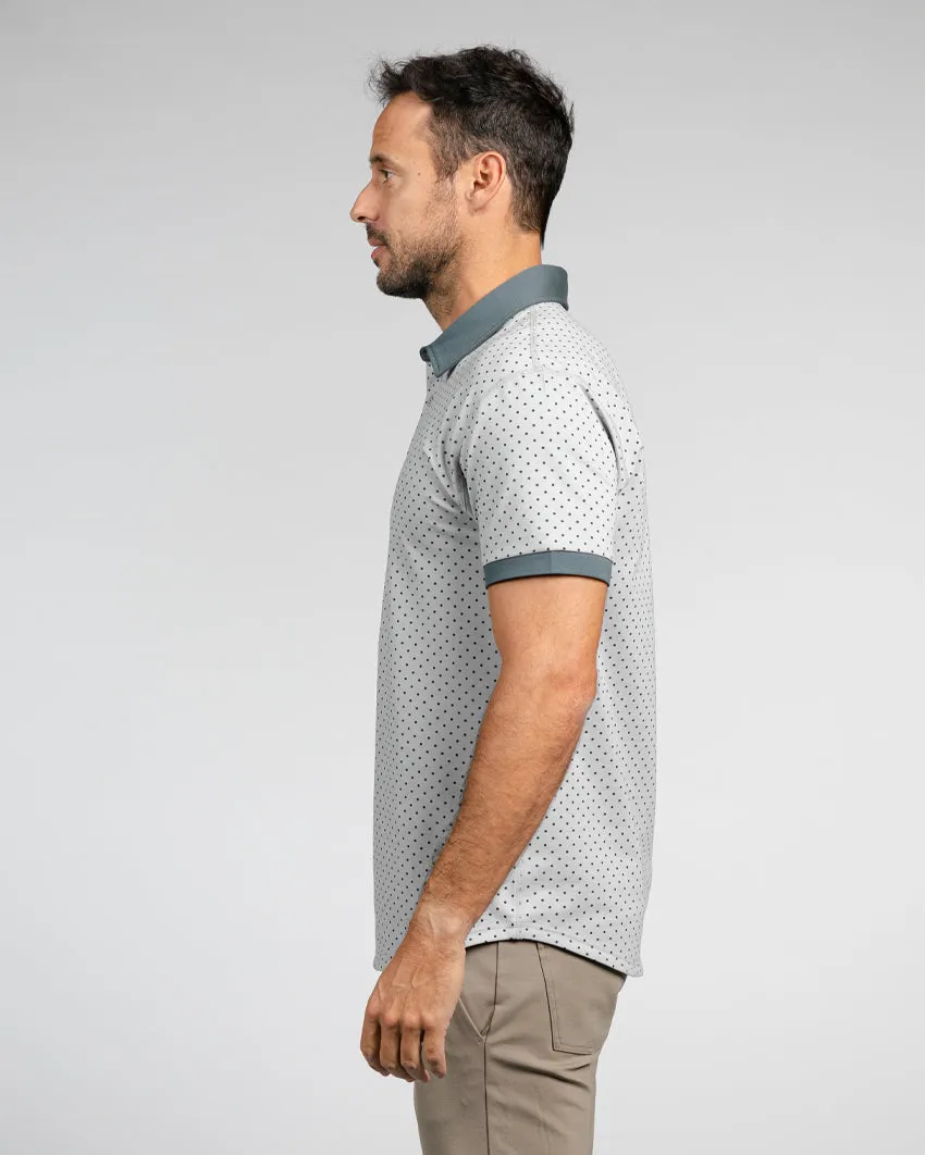 Drop-Cut: LUX Dotted Polo <!-- Size XXL -->