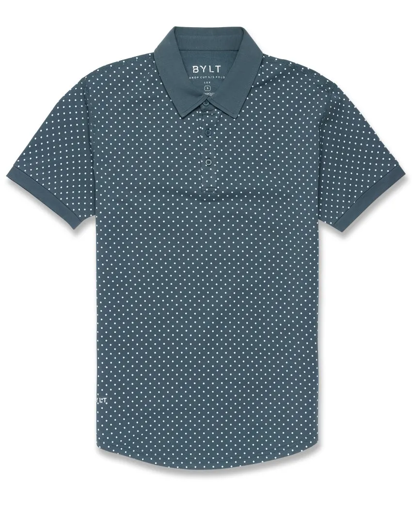 Drop-Cut: LUX Dotted Polo <!-- Size XXL -->