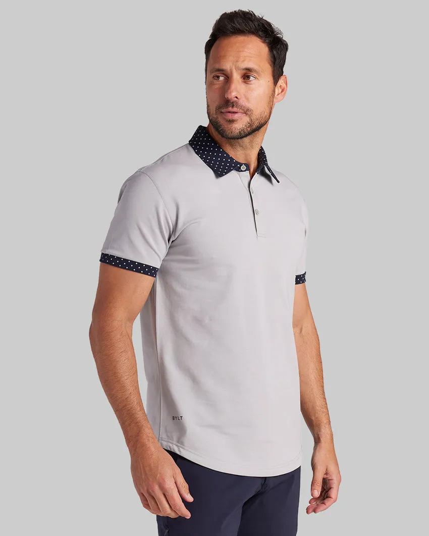 Drop-Cut: LUX Dotted Polo <!-- Size XXL -->