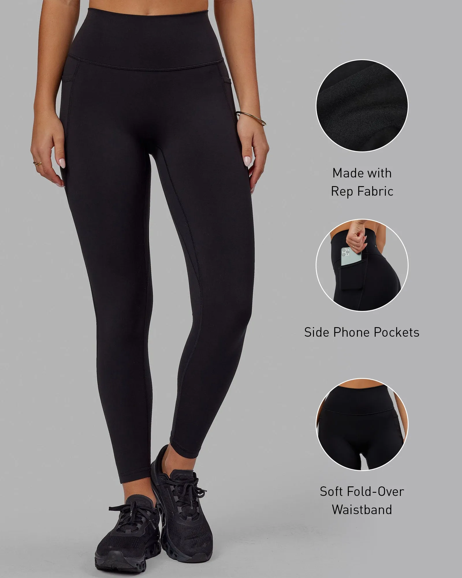 Fusion Full Length Leggings - Black