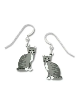 Gray Tabby Cat Dangles by Sienna Sky