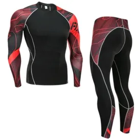 Infrared Warrior Long Sleeve No Gi BJJ Compression Rash Guard & Leggings/Spats for Jiu Jitsu, MMA, Grappling & Wrestling Kit