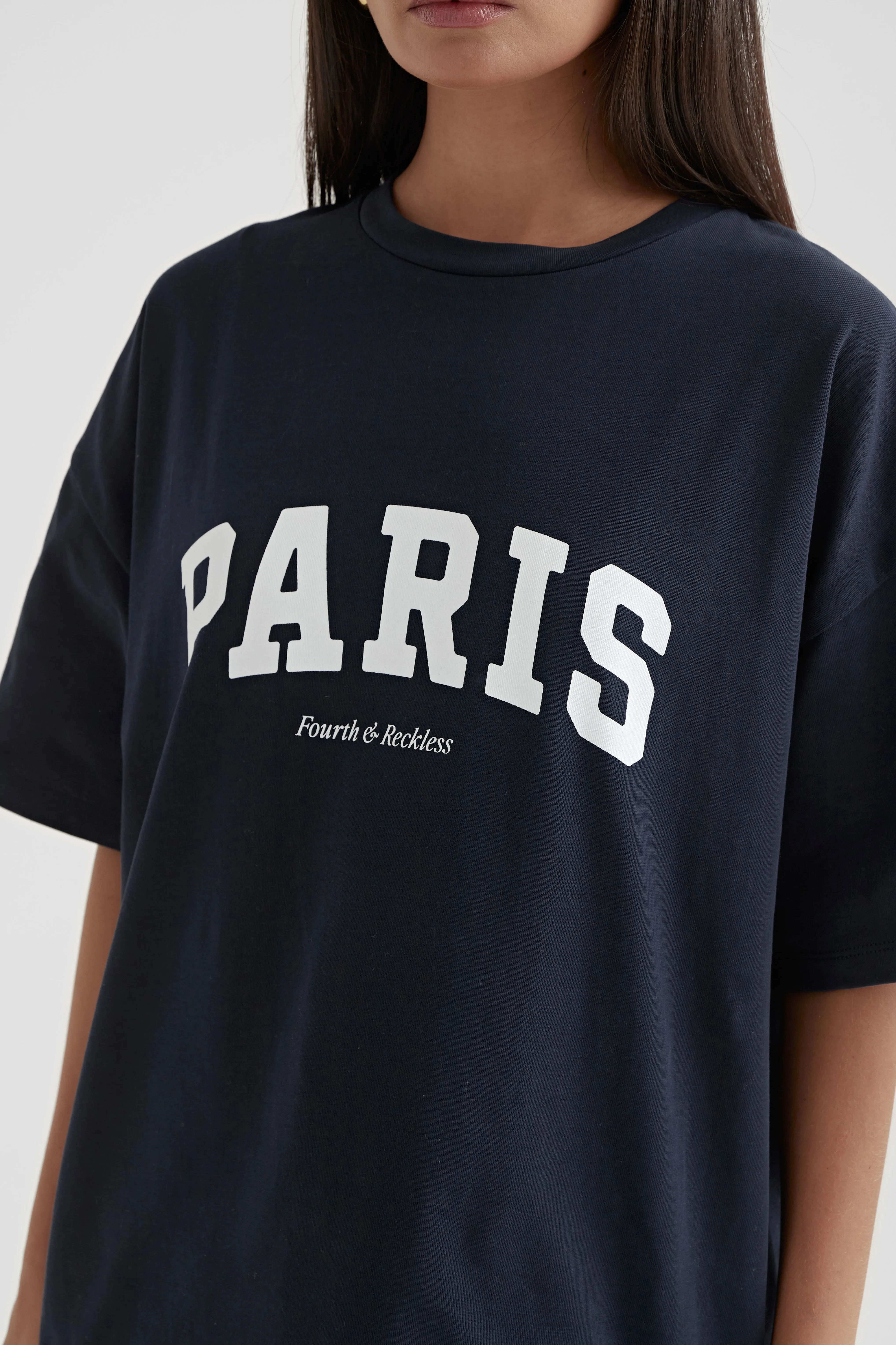 Navy Paris Tee - Tiami