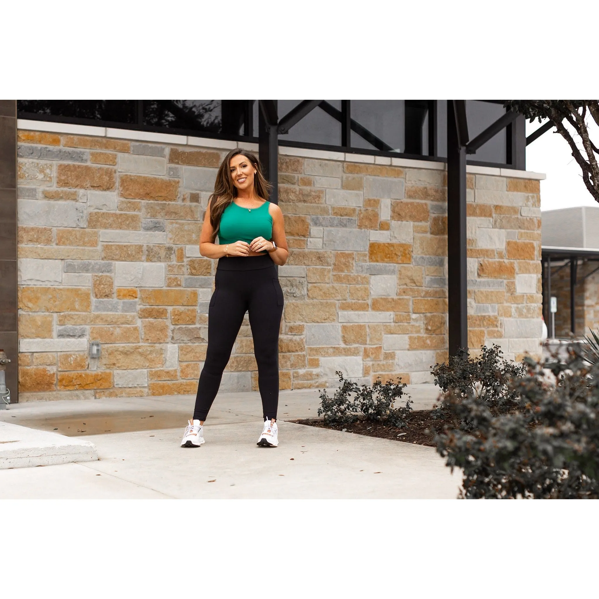 Ready to Ship | BLACK FULL-LENGTH Leggings with POCKET  - Luxe Leggings by Julia Rose®