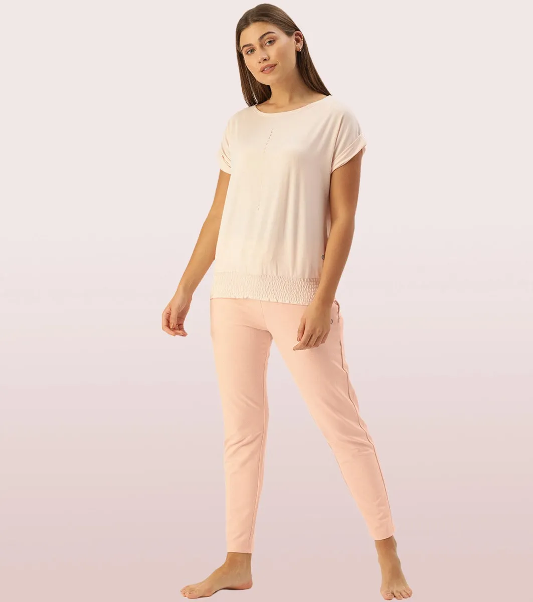 Relax Pants | Cotton Spandex Terry Tapered Pant