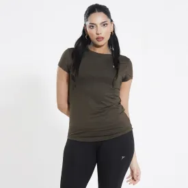 Tf-Premium Olive Cap Sleeve Women Top