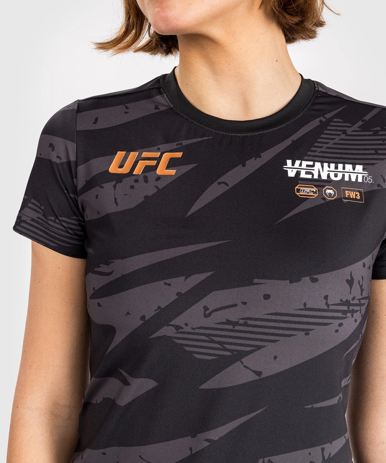 UFC Adrenaline by Venum Fight Week Women’s Dry-Tech T-shirt - Urban Camo