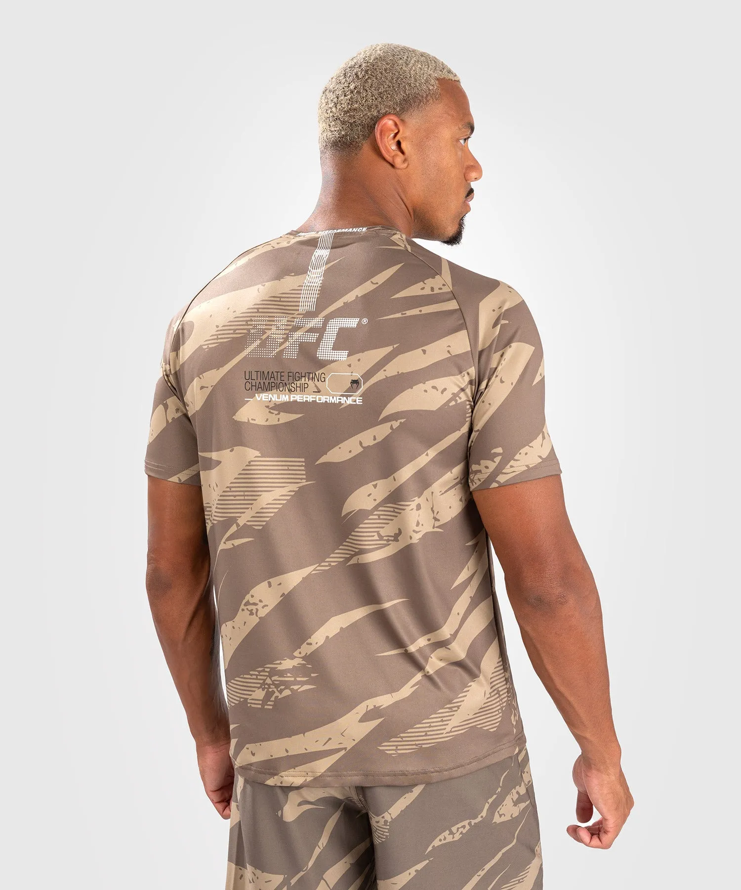 UFC Adrenaline by Venum Men's Fight Week Dry-Tech T-shirt - Desert Camo