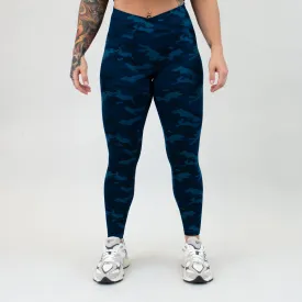 V Waistband Legging 25" - No Front Seam - Mid High Rise